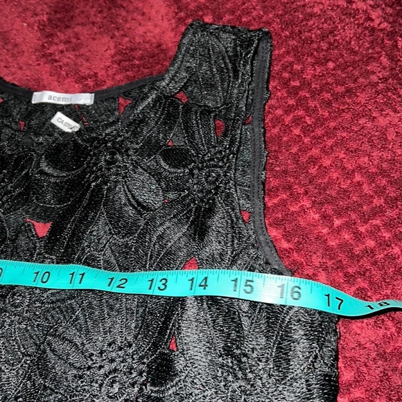 ANTHROPOLOGIE ACEMI Sleeveless Lace Blouse Sz Small - Picture 4 of 9
